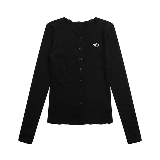 Aquavra Embroidered Crop Jacket – Lightweight Button-Up Travel Cardigan