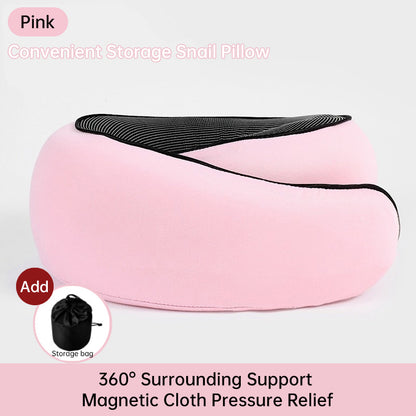 Aquavra Memory Foam Travel Neck Pillow – Ergonomic Support & Restful Comfort