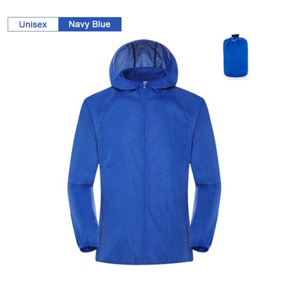 Aquavra Lightweight Waterproof Rain Jacket – Windproof, Quick-Dry & Sun Protection