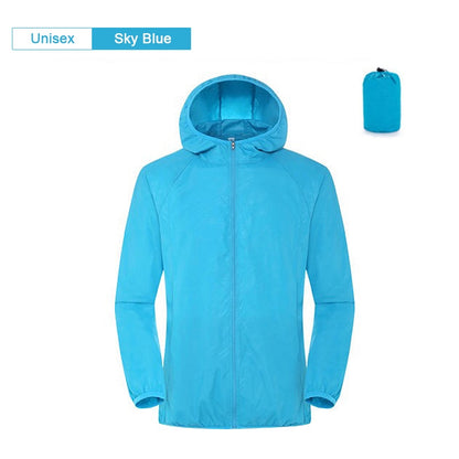 Aquavra Lightweight Waterproof Rain Jacket – Windproof, Quick-Dry & Sun Protection