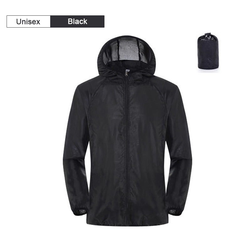 Aquavra Lightweight Waterproof Rain Jacket – Windproof, Quick-Dry & Sun Protection