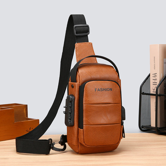 Aquavra Smart Crossbody Chest Bag – Waterproof, USB Charging & Everyday Ready