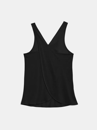 Aquavra Crisscross Scoop Neck Active Tank – Sculpting, Sporty & Travel-Ready
