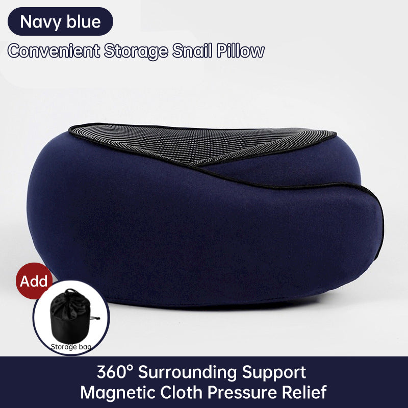 Aquavra Memory Foam Travel Neck Pillow – Ergonomic Support & Restful Comfort