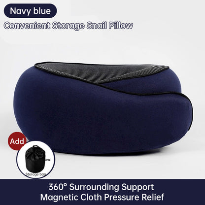 Aquavra Memory Foam Travel Neck Pillow – Ergonomic Support & Restful Comfort