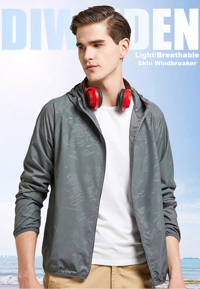 Aquavra Lightweight Waterproof Rain Jacket – Windproof, Quick-Dry & Sun Protection