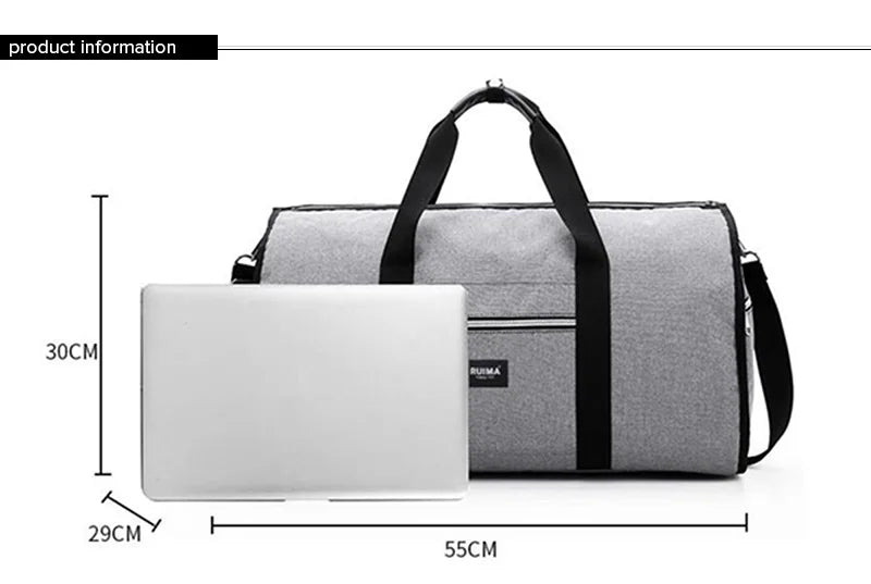 Aquavra 2-in-1 Waterproof Garment Travel Bag – Convertible Duffel & Carry-On